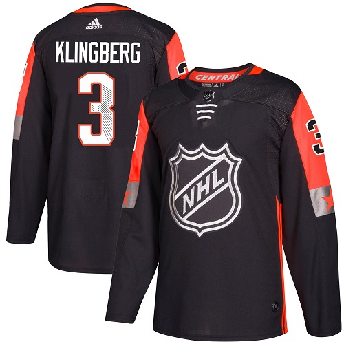 Adidas Stars #3 John Klingberg Black 2018 All-Star Central Division Authentic Youth Stitched NHL Jersey